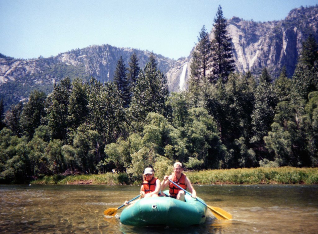 Raft ride down Merced River - takes about 2 hours and is only walking speed. 360 degree scenery all the way. Beautiful. by John Turner