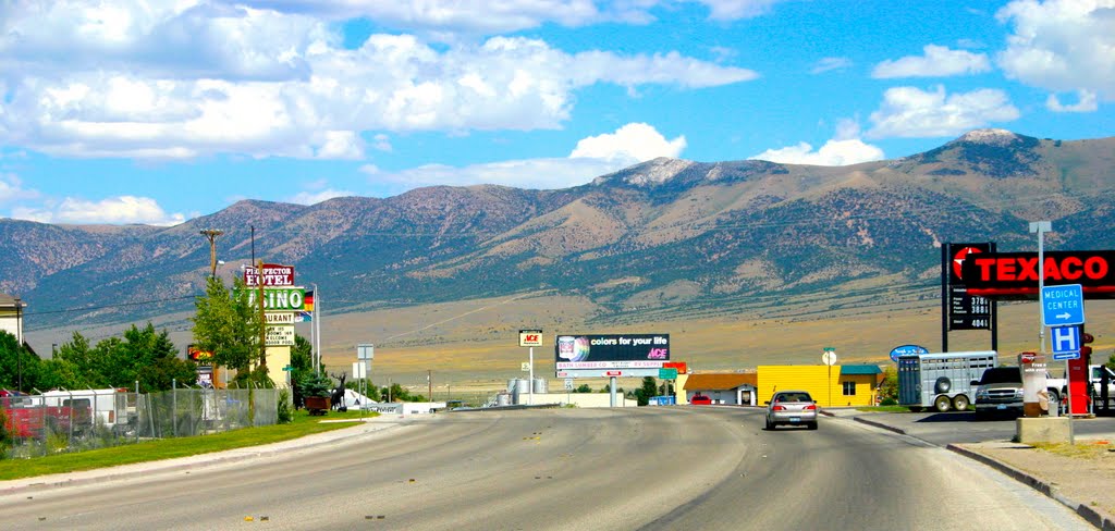 Leaving Ely, Nevada on HWY 93 by MICHAEL  JIROCH  &  www.michaeljiroch.com