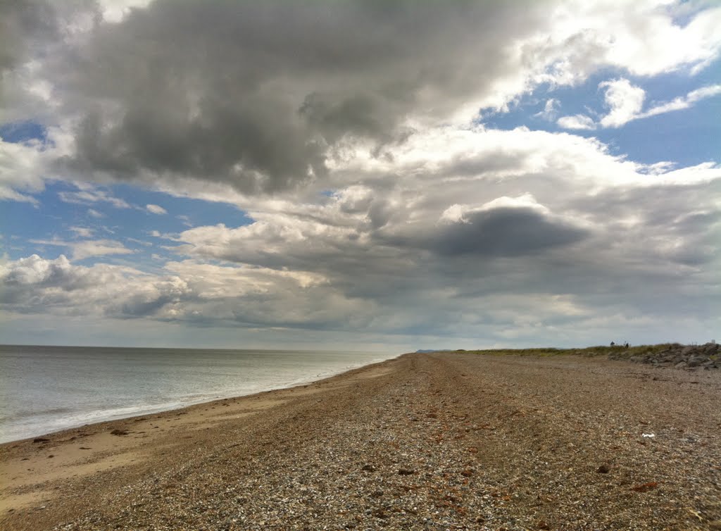 Beach in Kilcoole, County Wicklow facing South 1 by Mr. Bloom