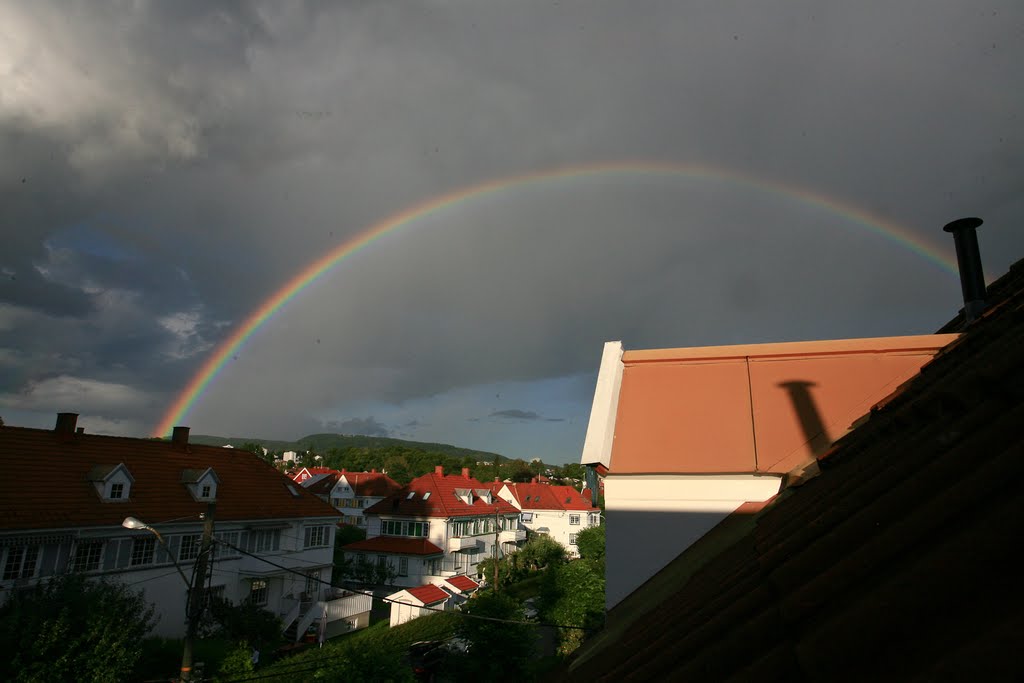 Rainbow over Tåsen, Oslo by Gunnar Maehlum