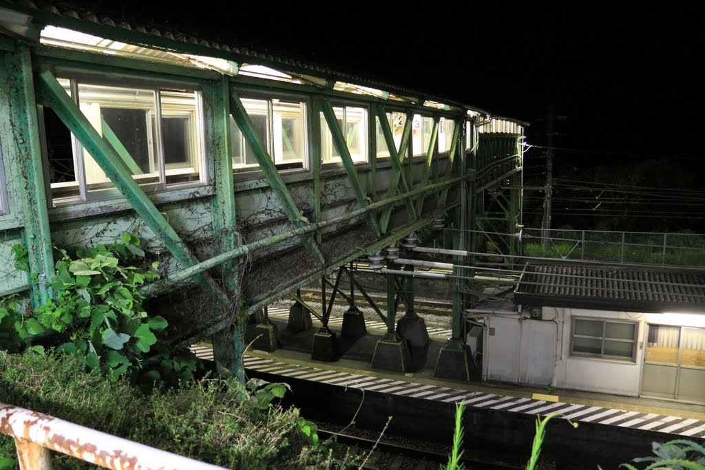 Nebukawa Station at Night by ORIONNEW