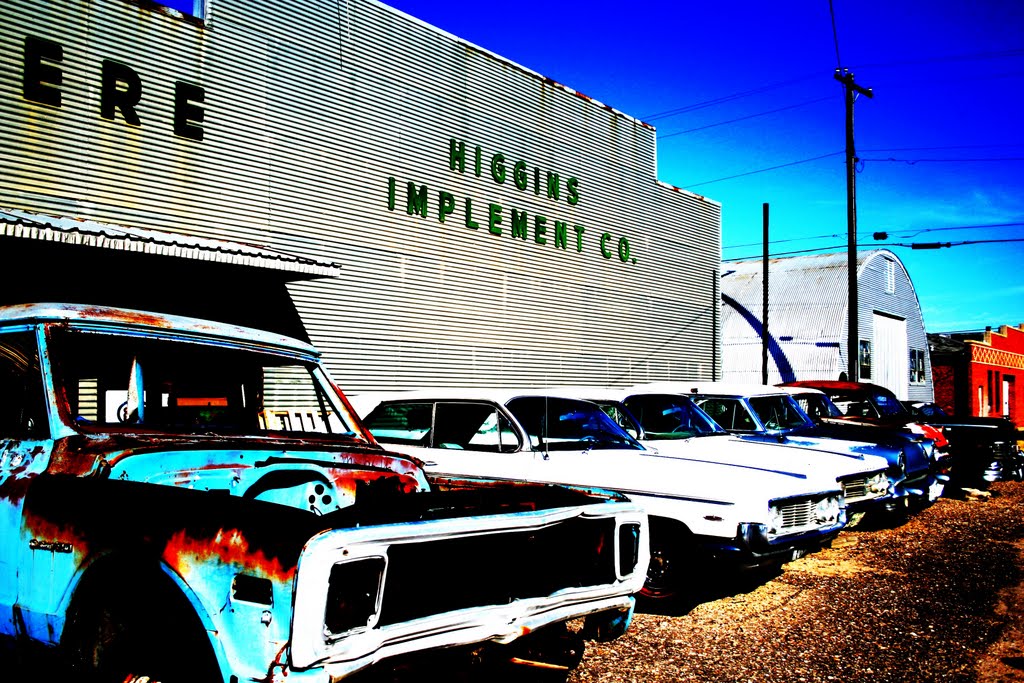 Old Cars in Higgins, Texas by Eric Ascalon