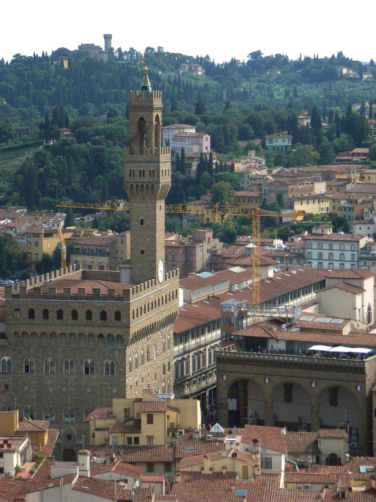 Palazzo Vecchio desde el campanille by Laura Sayalero Plate…