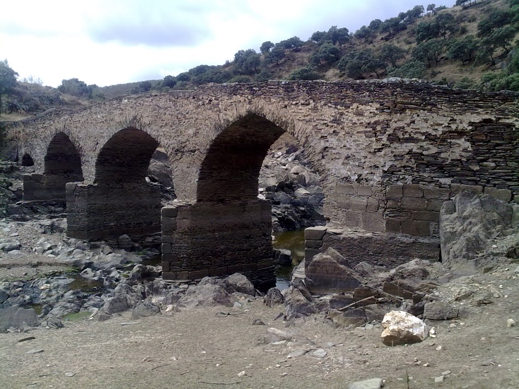 Puente viejo sobre la rivera Fresnedosa. by o rey do café