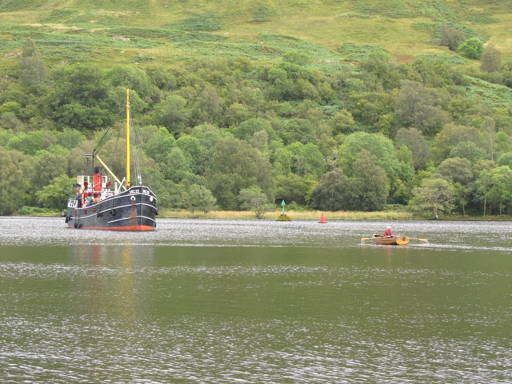 VIC32 at anchor, Loch Oich near Invergarry by cockney Laurie