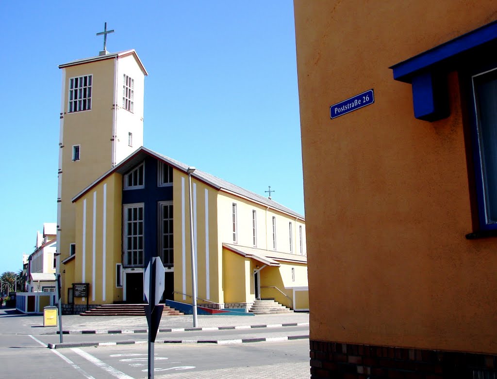 Roman Catholic Church in old Poststrasse Swakopmund by nafani