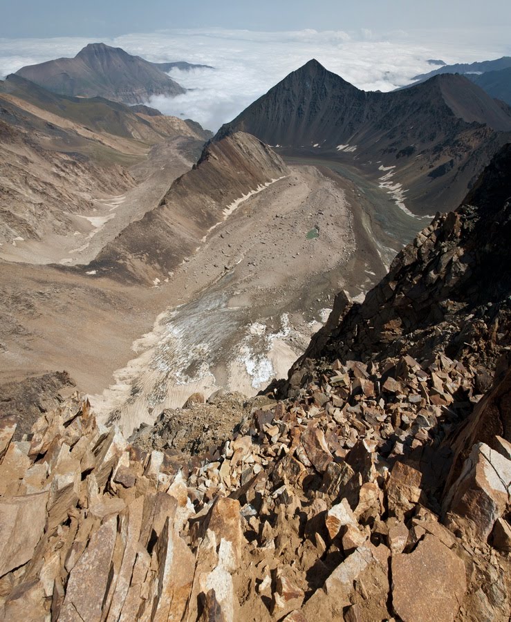 Alamchal Glassier From Alam Kooh ridge to summit by teimoury