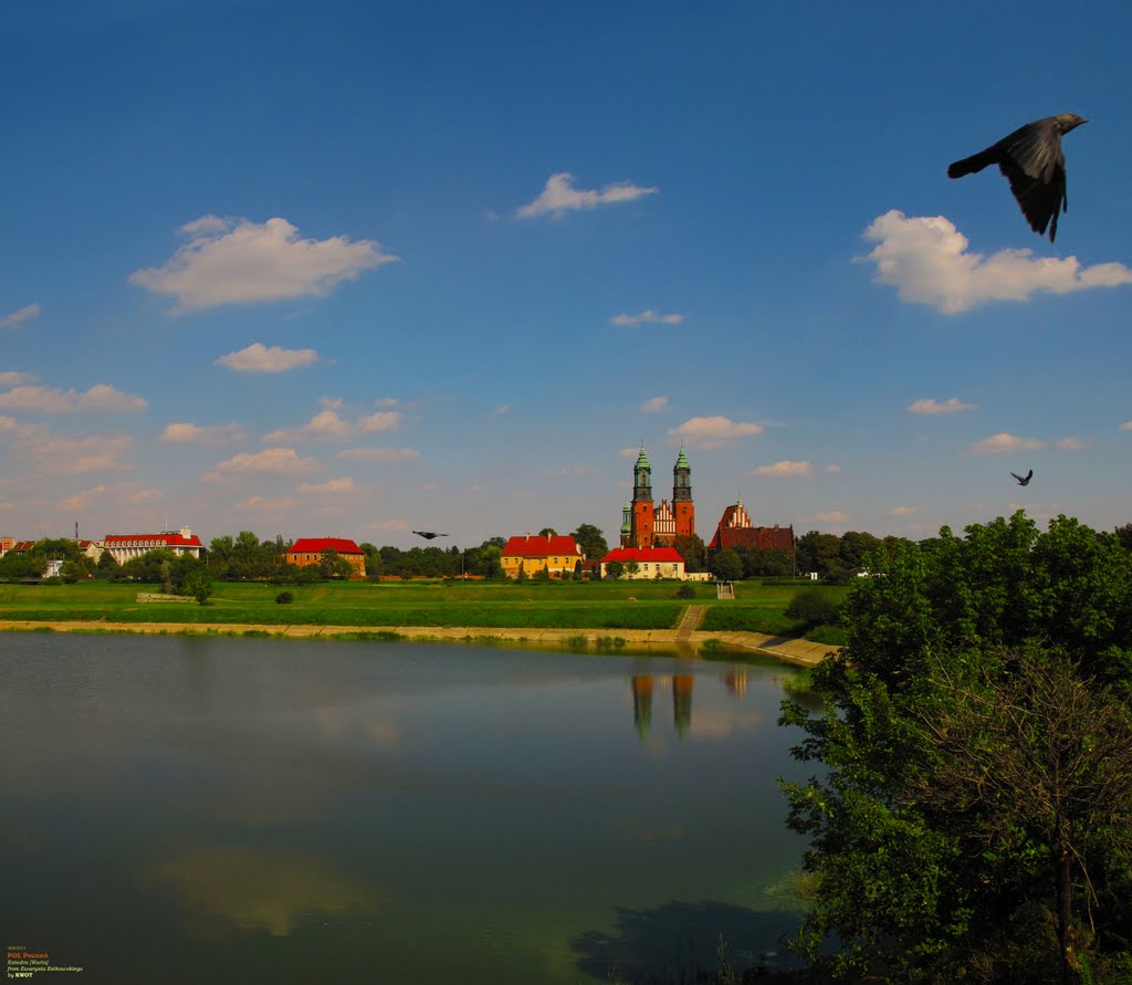 POL Poznan Katedra [Warta] from Ewarysta Estkowskiego Panorama by KWOT by KWO Tsoumenis