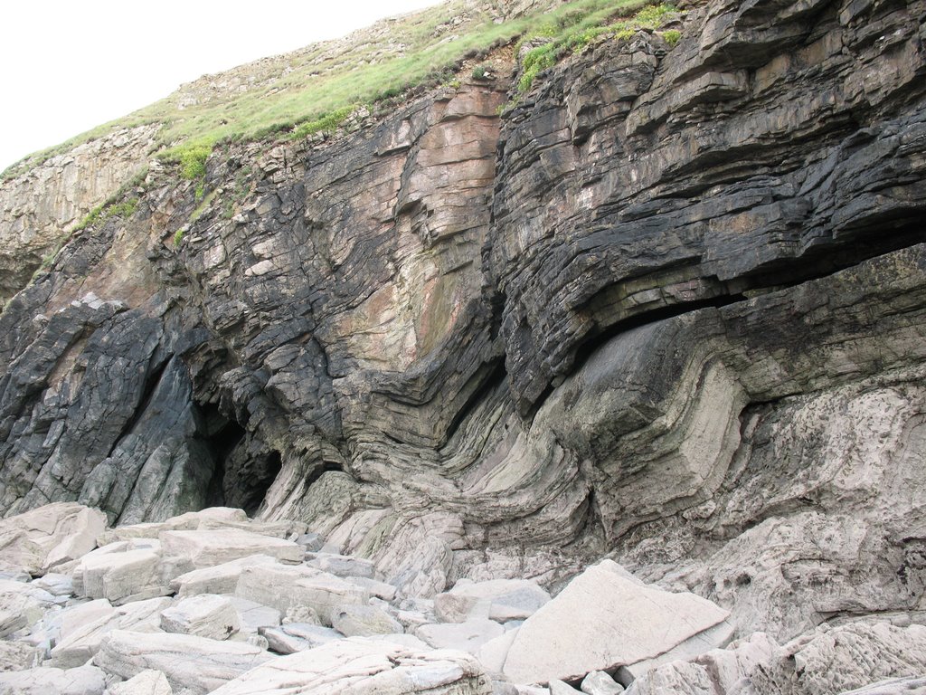 Folded rocks by Brian Scattergood