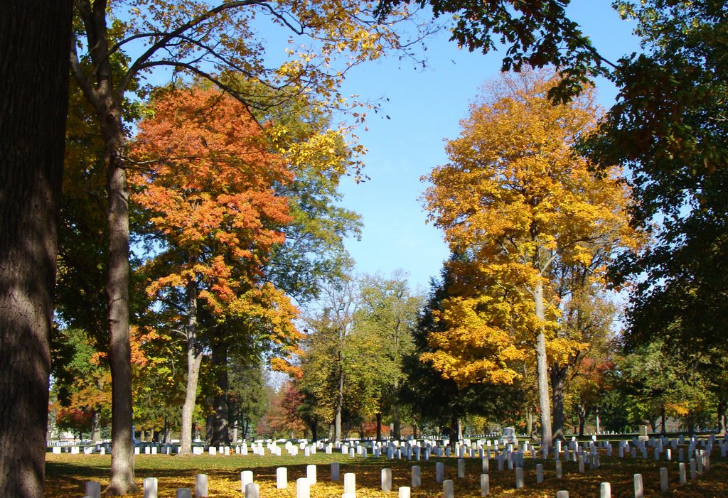 Marion National Cemetery in Fall by 732mpd