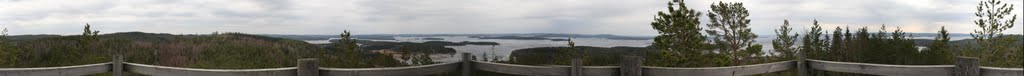 Panorama from Oravivuori, Puolakka by phallber