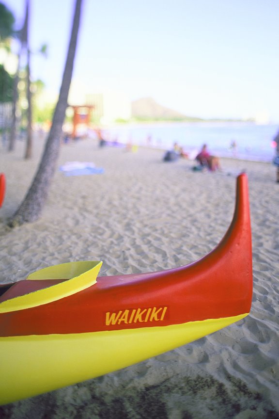 Waikiki outriggers by Rob Boudreau