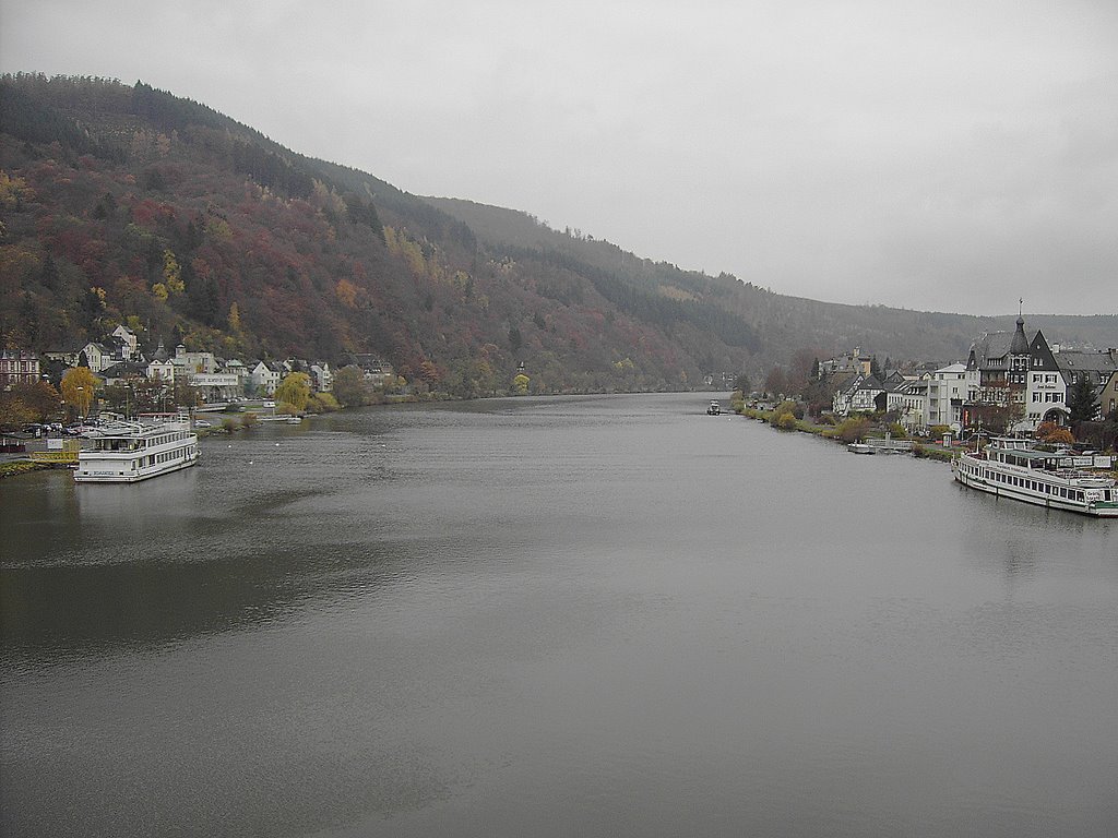 Die Mosel bei Traben-Trarbach by wolf-vielbach