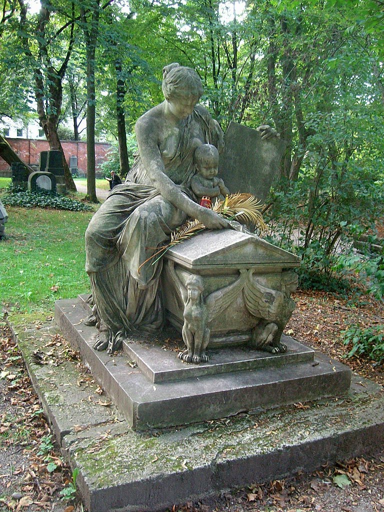 München, Alter Nordfriedhof, Grabdenkmal Michael v. Wagmüller by H.Becker