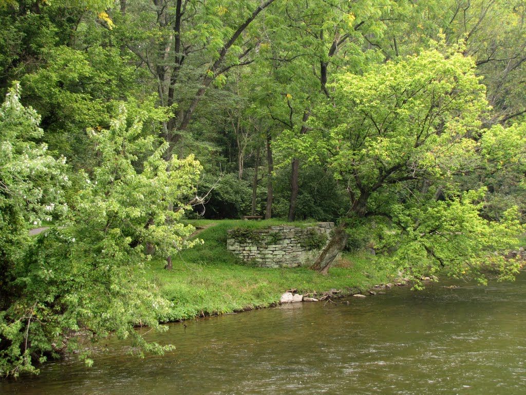 Tulpehocken Creek Downstream from Stonecliffe Bridge by Chris Sanfino