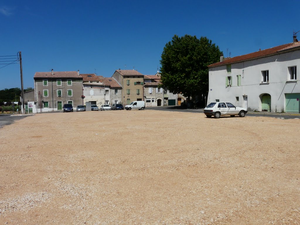 Place d'église à Salindres, département Gard, France by David Jimmink