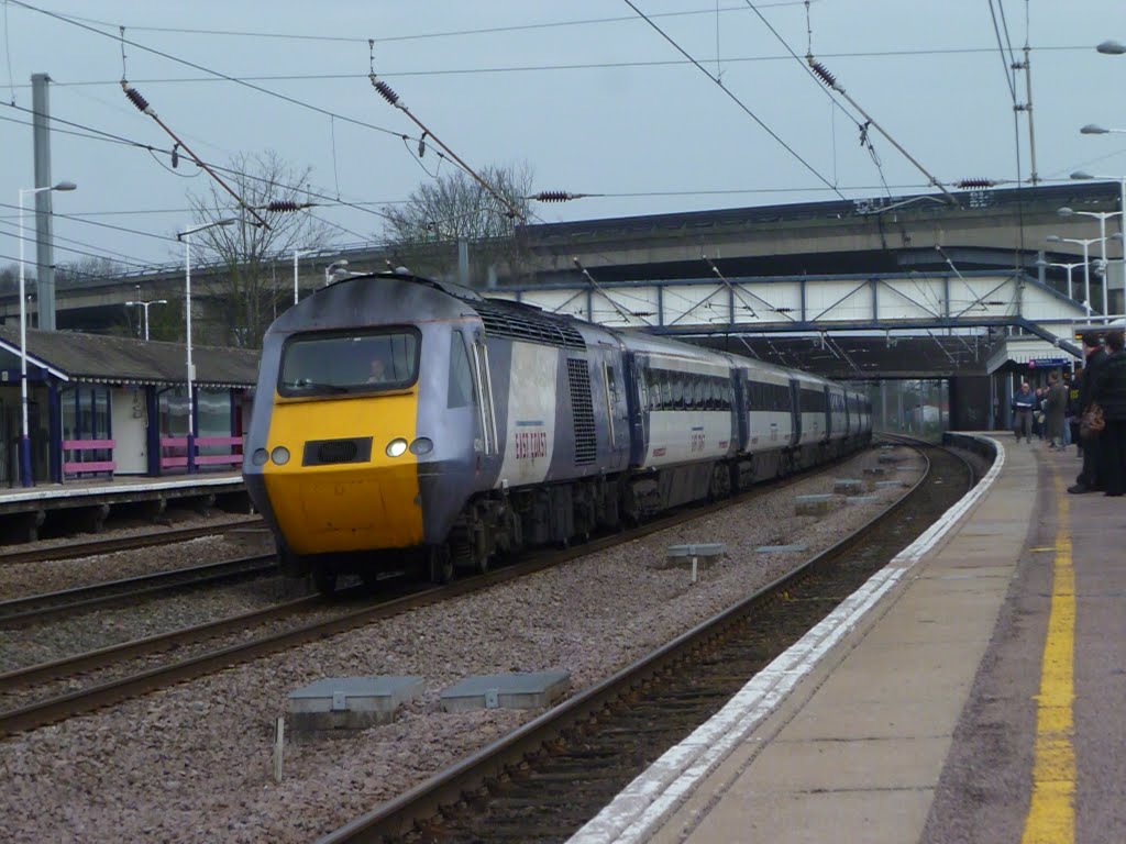 An east coast HST flies south through huntingdon by jules46443