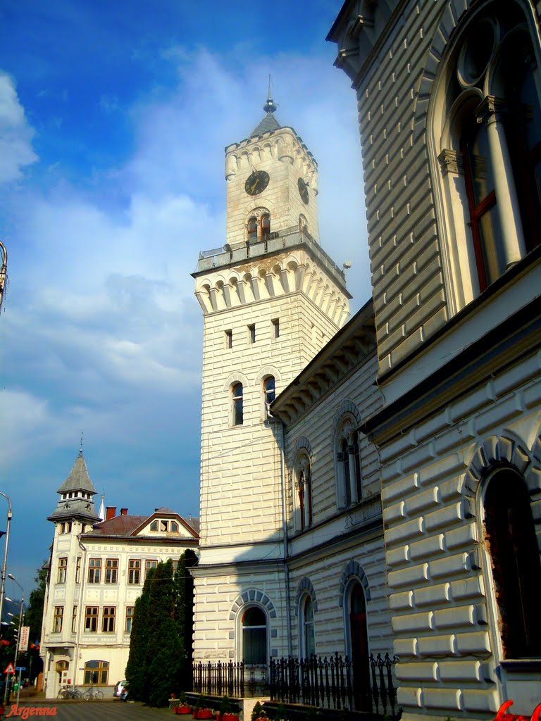 Vatra Dornei , Turmul Primăriei - Dorna County , Vatra Dornei , Tower Hall by Argenna