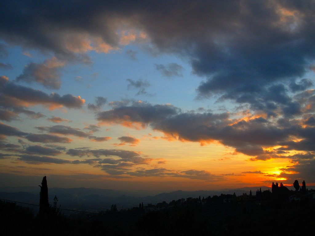 The sky Settignano...© by leo1383 by leo1383