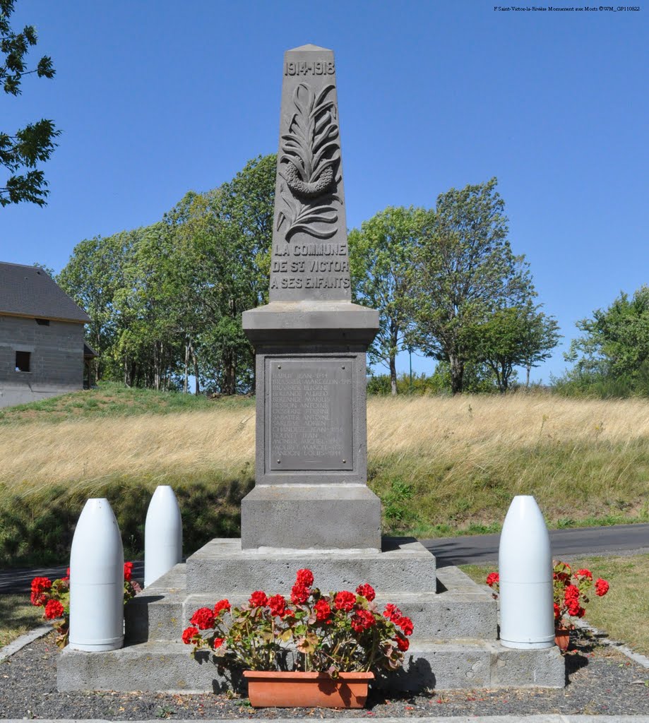 Monument aux Morts à Saint-Victor-la-Rivière by Woimant-Malloizel