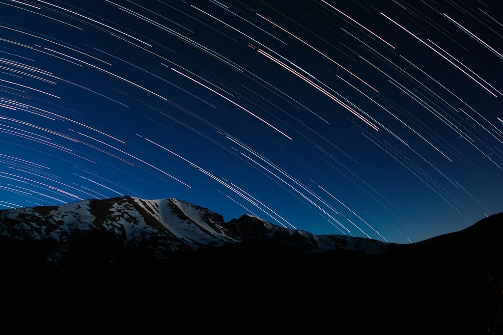 Wheeler Peak Star Trails by sfxeric