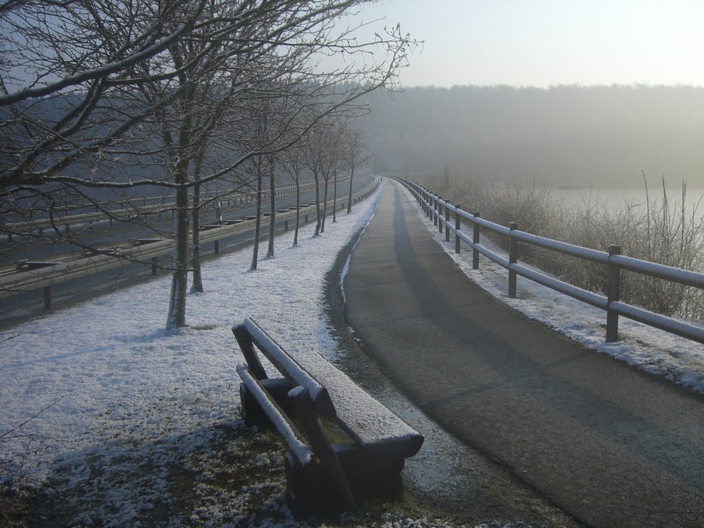 Winter bei Aabachsee, Aabachtalsperre, Wünnenberg by crazedalamo