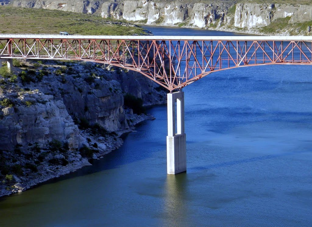 Bridge (Hwy 90) over Pecos River by Lubomira Soroko