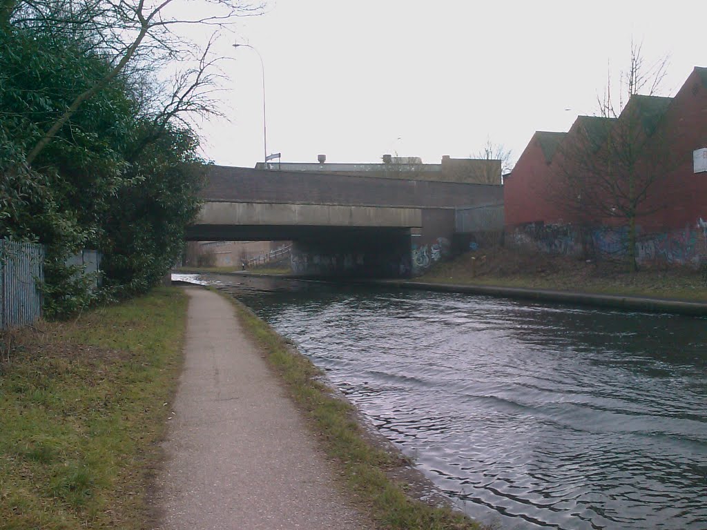 Ladywood Middleway Bridge Birmingham Canal by quercusia