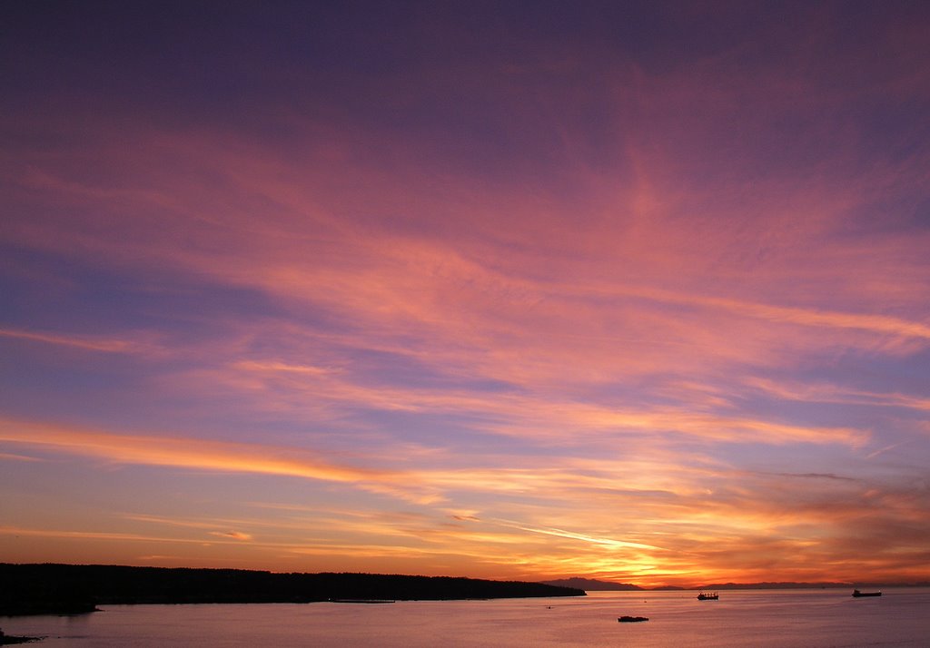 Sunset Sky Over English Bay, Vancouver, BC by OUTDrive