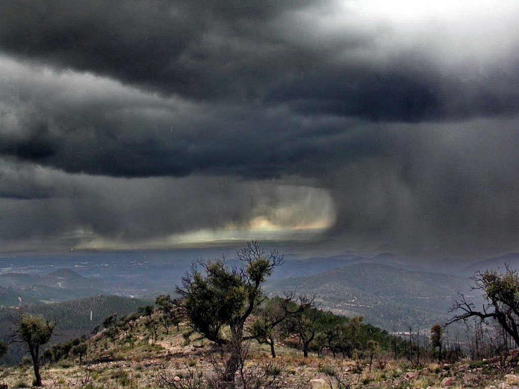 Fréjus : orage de neige sur l'Estérel by Royon