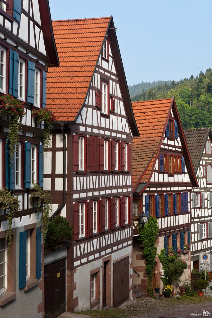 Timbered houses Schiltach, Schwarzwald - Black Forest by © BraCom (Bram)