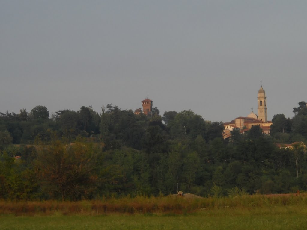 Castello e chiesa di Mazzè by Lorenzo Pavetto