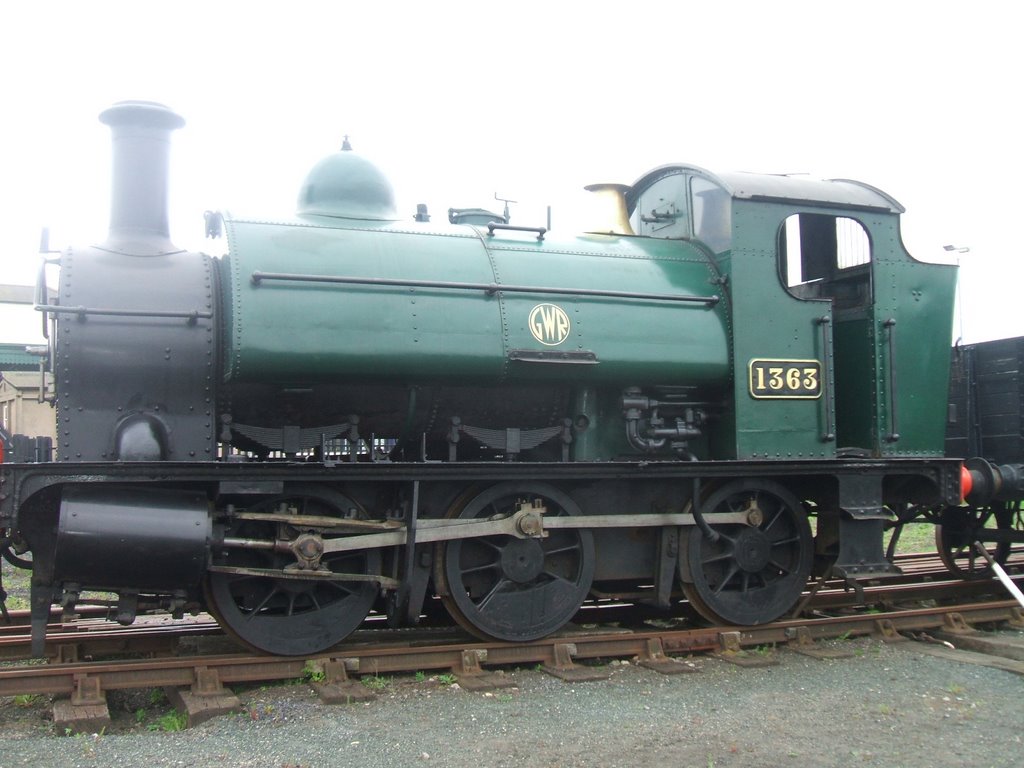 GWR Saddle Tank 1363 at rest in Didcot by David Marsh