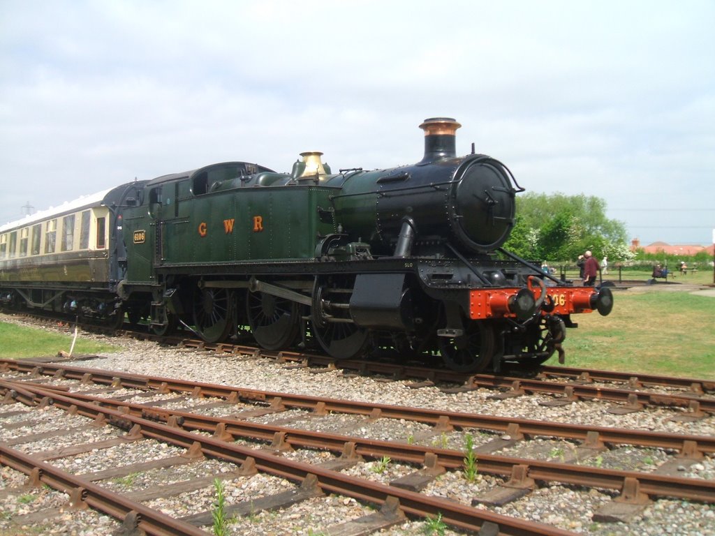 GWR 2-6-2t 6106 at Didcot by dave marsh