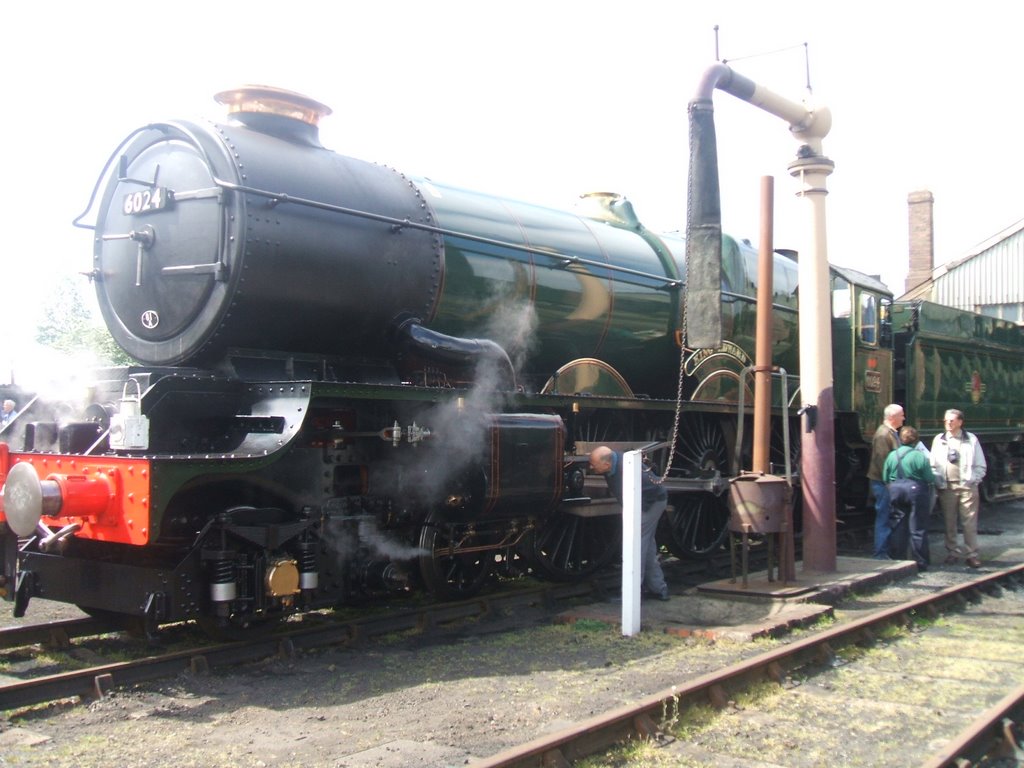 Didcot Railway Centre King Edward 1 by Water Refill Pump by dave marsh