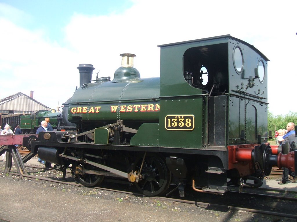 This magnificent 0-4-0ST 1338 Is a Kitson design built in 1893 by David Marsh