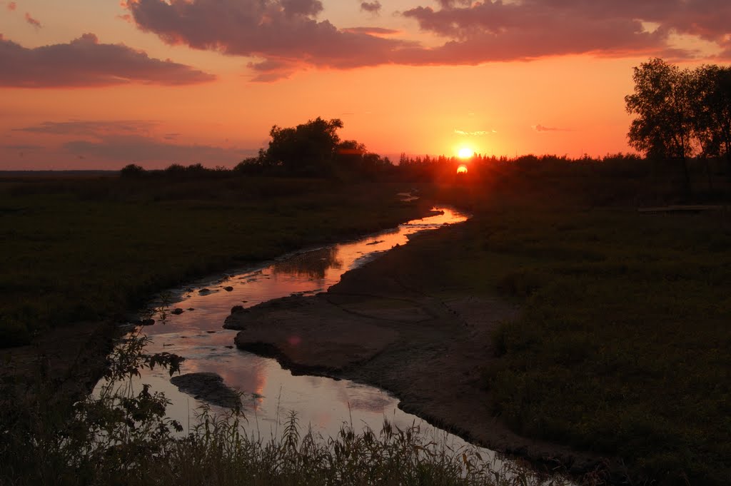 Sunset at Sheboygan Marsh by kenny.b001