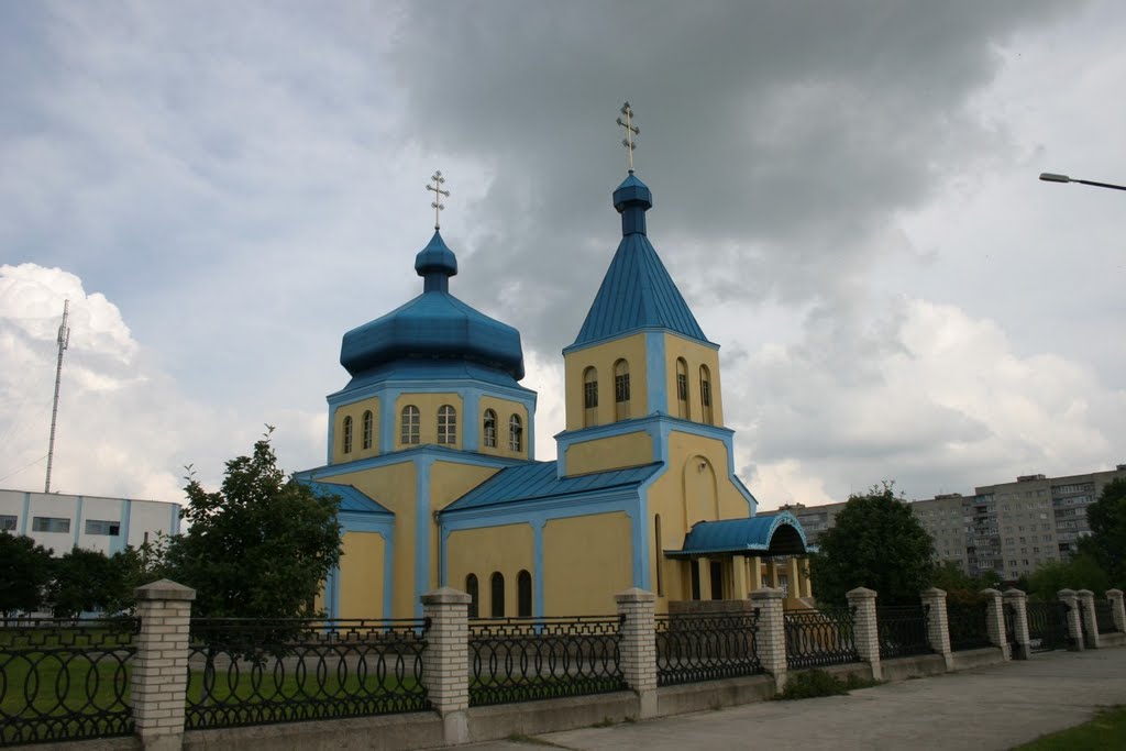 Front of the church by MBagyinszky