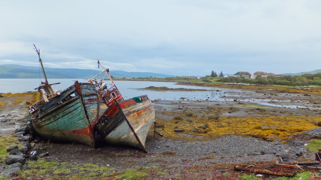 ''We're Jiggered''....Old fishing boat wrecks - Salen - Isle of Mull - REVISITED by David Booth