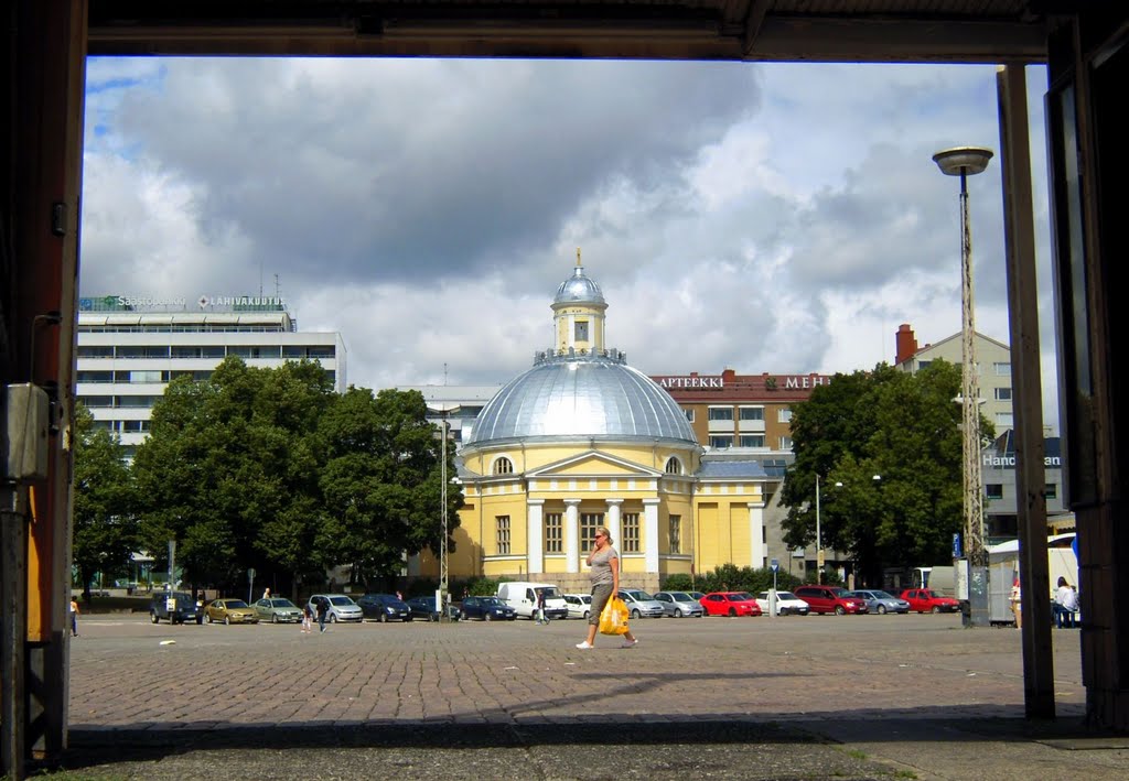 Turku Orthodox Church and the Market Square by Petteri Kantokari