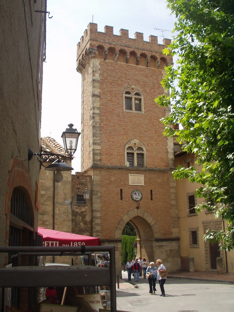 Bolgheri's gate & tower by Nicchio