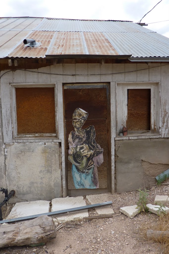 Peach Springs Arizona, Hualapai Reservation: Doorway Art, 2010 by tceng