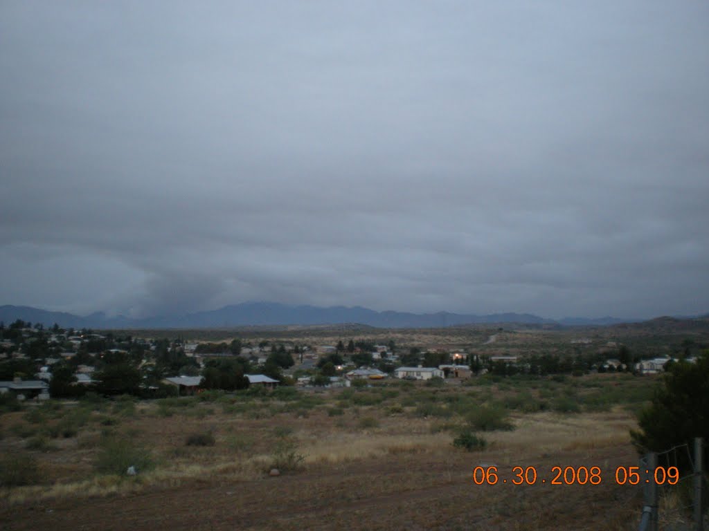 Spring Valley, AZ: View S, Lane 2 Fire, June 30, 2008 by tceng