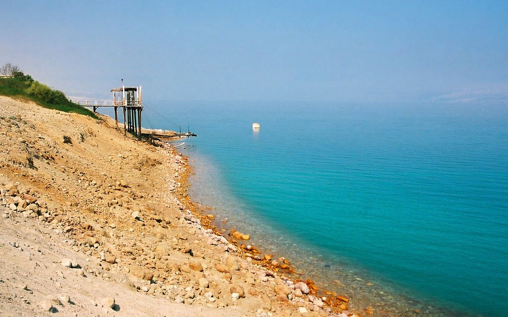 Dead Sea near Ein Gedi, Israel by Jouravelle