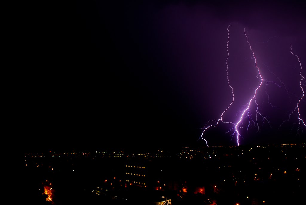 Gewitter über Erfurt by Mario Fuss