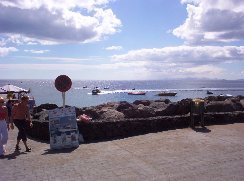 Puerto Del Carmen Looking Toward Fuerteventura by Brian I