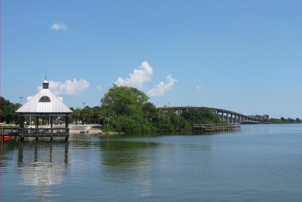 520 causeway and bridge over the Indian River lagoon by Karen Raley