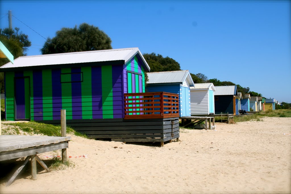 Huts on the Peninsula by Adam Mazzucco