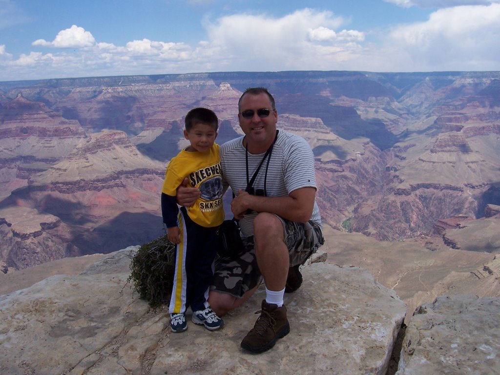 Son and Father South Rim by kjlarson