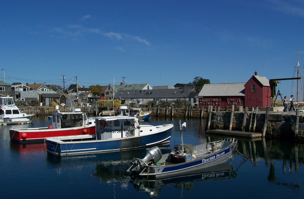 Rockport Harbor - North of Boston (MA) by Diana Thurmann